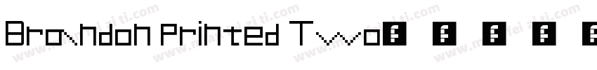 Brandon Printed Two字体转换